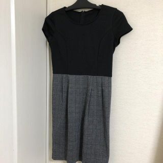 ビームス(BEAMS)の値下げしました　美品　チェックワンピース　サイズ38(ひざ丈ワンピース)