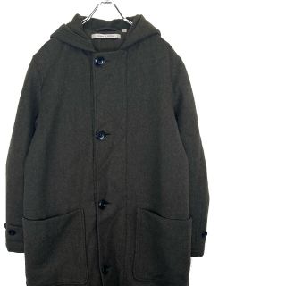 ユニクロ(UNIQLO)のD3  UNIQLO AND  LEMAIRE  コート　カーキ　ルメール(ダッフルコート)