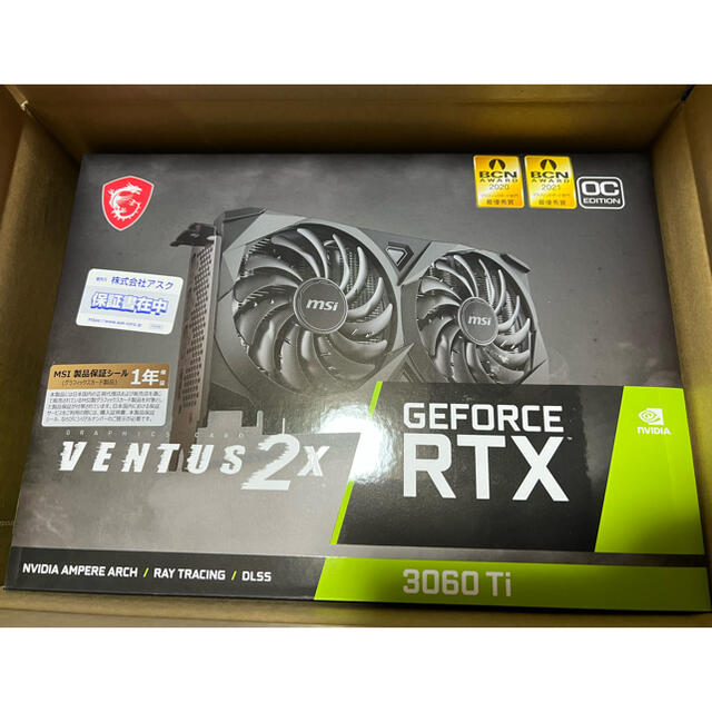PCパーツ【新品】GeForce RTX 3060 Ti VENTUS 2X 8G