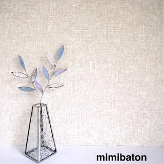 【新作】　mimibaton＊ステンドグラス・olive＊(インテリア雑貨)