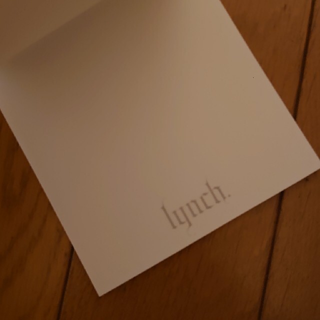 【非売品】lynch.　D.A.R.K. ノベルティメモ帳 エンタメ/ホビーのタレントグッズ(ミュージシャン)の商品写真