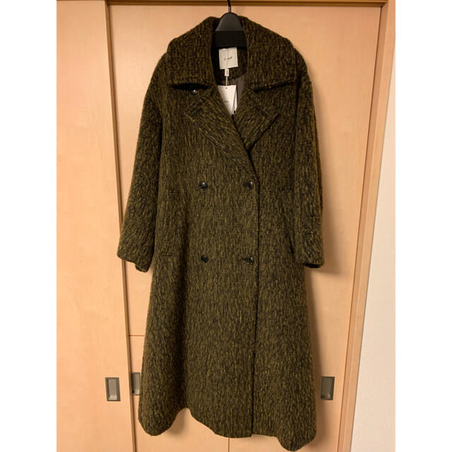 CLANE今期★タグ付き新品★MIX SHAGGY LADY COAT★サイズ1 レディースのジャケット/アウター(ロングコート)の商品写真