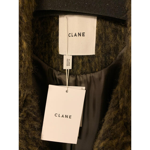 CLANE今期★タグ付き新品★MIX SHAGGY LADY COAT★サイズ1 レディースのジャケット/アウター(ロングコート)の商品写真