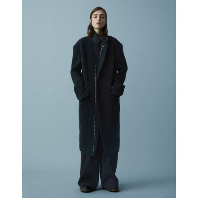 Y's - Y's ワイズ 18AW ステッチウールロングコート チェスターコート ...