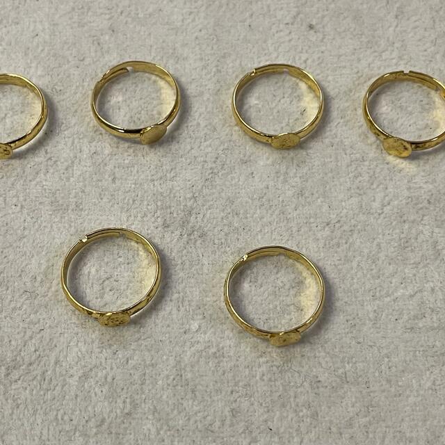 指輪　リング　素材　2種　フリーサイズ ハンドメイドの素材/材料(各種パーツ)の商品写真