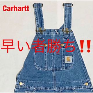 カーハート(carhartt)の【人気】Carhartt　カーハート　オーバーオール　デニム　古着　90s(サロペット/オーバーオール)