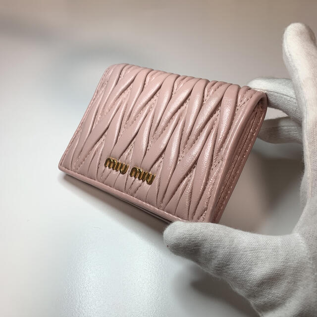 miumiu ミュウミュウ折り畳み財布 マテラッセ | tradexautomotive.com