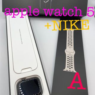 アップルウォッチ(Apple Watch)のapple watch 5 +NIKE GPS  #414(その他)