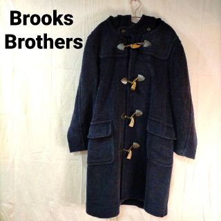 ブルックスブラザース(Brooks Brothers)のブルックスブラザーズ ヘリンボーン生地 ダッフルコート ネイビー 英国製 S(ダッフルコート)