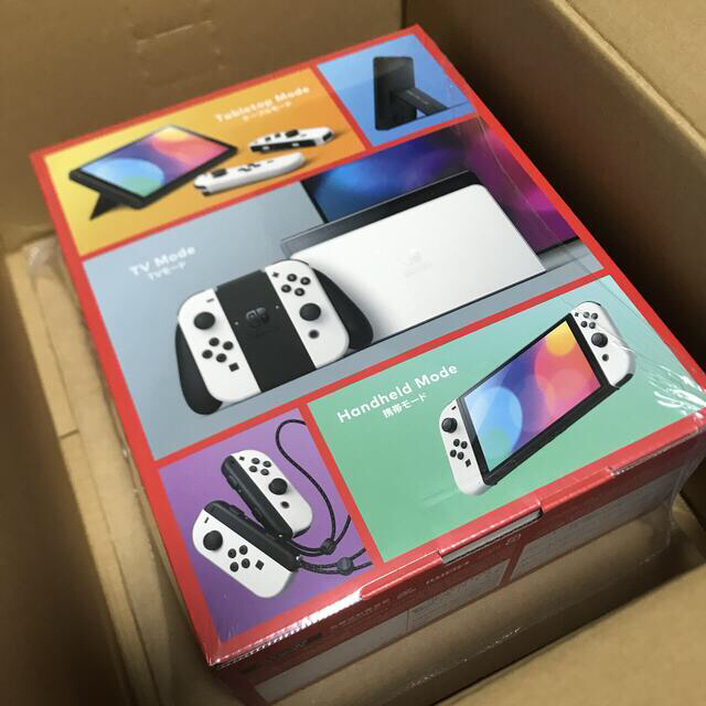 海外最新 Nintendo Switch - 任天堂スイッチ有機EL 白 新品未開封 送料