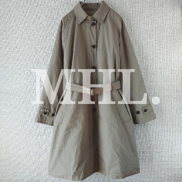 【美品】MHL ダウンライナー付き ステンカラーコート ベージュ