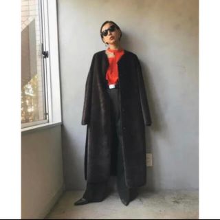 アメリヴィンテージ(Ameri VINTAGE)の2WAY SOFT BOA LONGCOAT  ムートン　ファー　コート(ムートンコート)