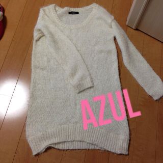 アズールバイマウジー(AZUL by moussy)のAZULニットワンピ(ミニワンピース)