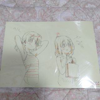 ヤマノススメ　非売品特典　絵コンテ　アニメラフ画(キャラクターグッズ)