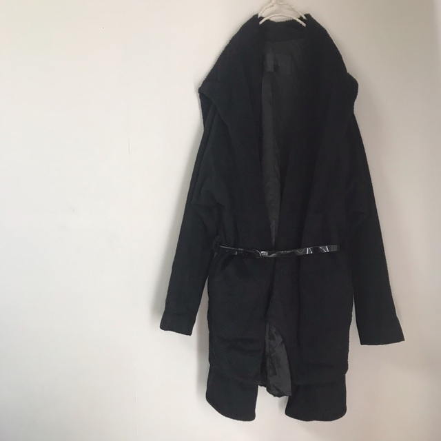 9万円 アパルトモンドゥーズィエムクラス ビッグショール コート　黒