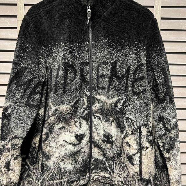 Supreme wolf fleece jacket Black Lサイズ