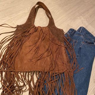 ザラ(ZARA)のTOPSHOP ❤️‍🔥　フリンジバッグ　最終値下げ🧘‍♀️(トートバッグ)