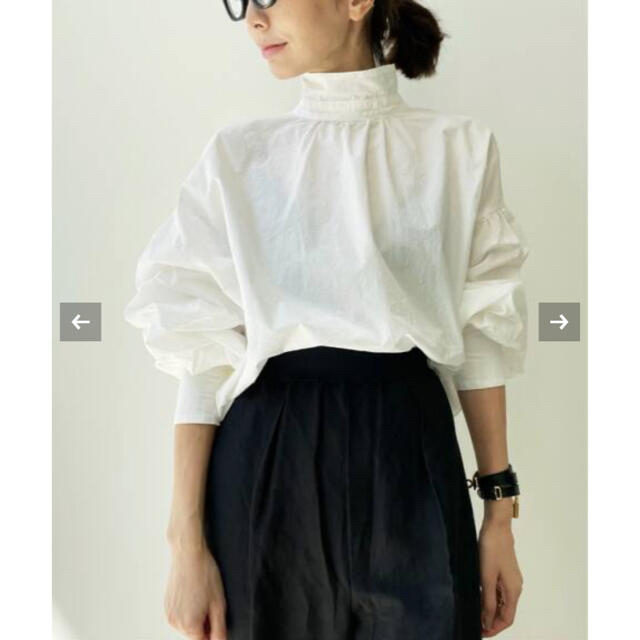 L'Appartement DEUXIEME CLASSE(アパルトモンドゥーズィエムクラス)のL'Appartement GOOD GRIEF! Gather Blouse レディースのトップス(シャツ/ブラウス(長袖/七分))の商品写真