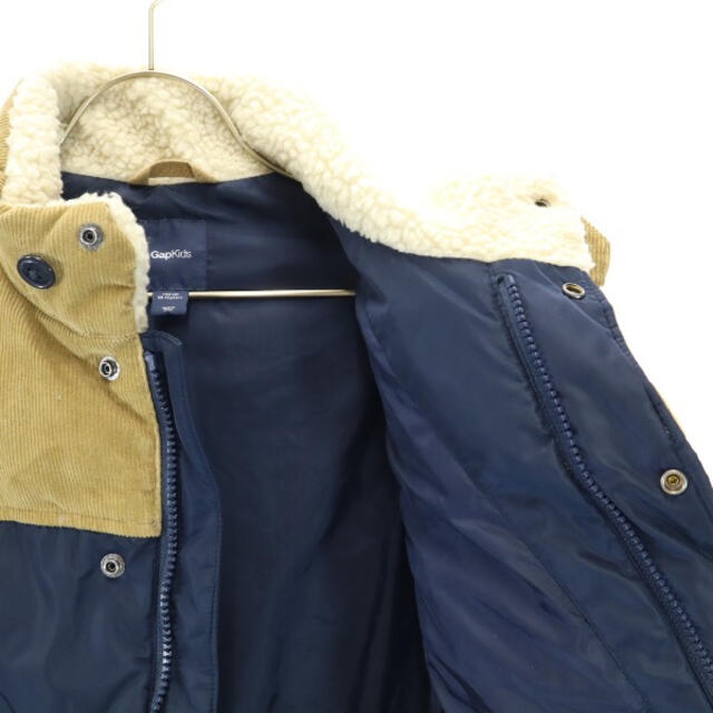 GAP Kids(ギャップキッズ)のギャップキッズ 切替 中綿ジャケット 140cm ネイビー GapKids キッズ/ベビー/マタニティのキッズ服男の子用(90cm~)(ジャケット/上着)の商品写真