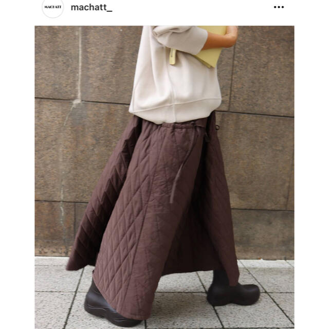 【新品未使用】MACCHAT キルティングフレアスカート