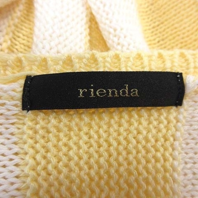 rienda(リエンダ)のリエンダ rienda ニット セーター 長袖 Uネック ストライプ F ? イ レディースのレディース その他(その他)の商品写真