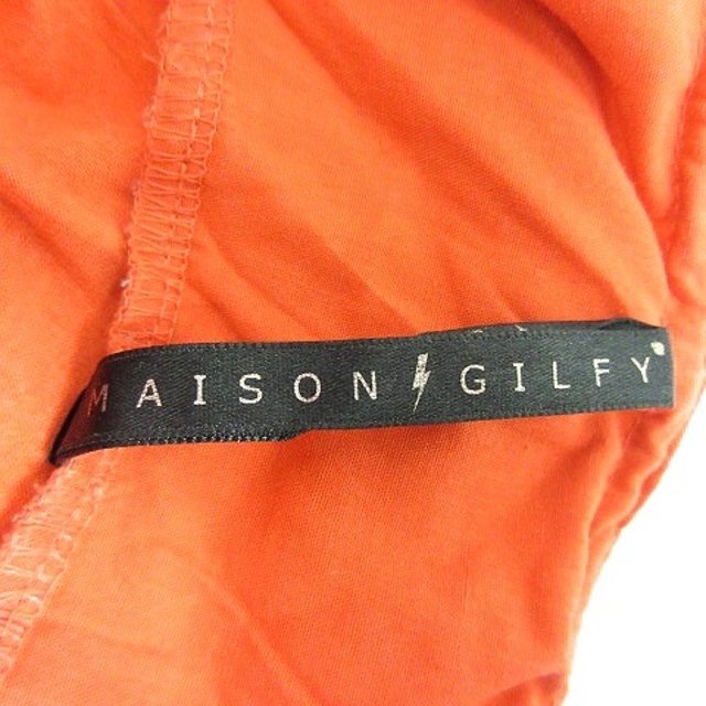 MAISON GILFY(メゾンギルフィー)のメゾンギルフィー MAISON GILFY ポロシャツ ボーダー 半袖 M オレ レディースのレディース その他(その他)の商品写真