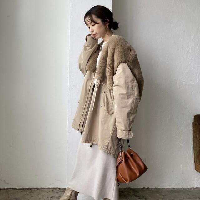CAPRICIEUX LE'MAGE - ファードッキングモッズコートの通販 by CAPRICIEUX LE'MAGE - ファードッキングモッズコートの通販 by