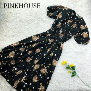 PINK HOUSE - 超希少! PINKHOUSE カネコイサオ期 花柄 ワンピース 5分袖の通販｜ラクマ