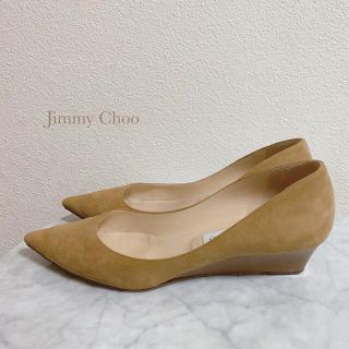 ジミーチュウ(JIMMY CHOO)のCokeさま専用❤︎ ジミーチュウ パンプス ウェッジソール  ベージュ(ハイヒール/パンプス)