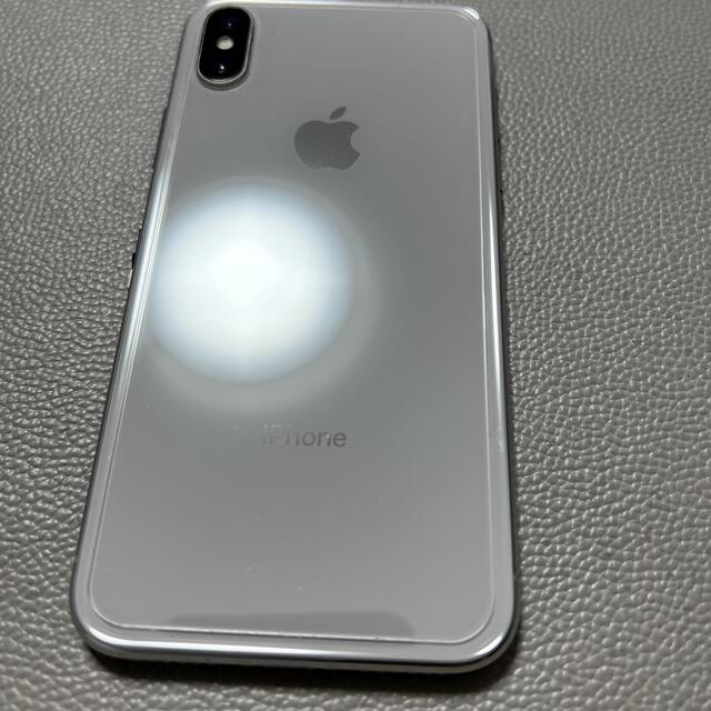 iPhone Ｘ　64GB silver 美品スマートフォン/携帯電話