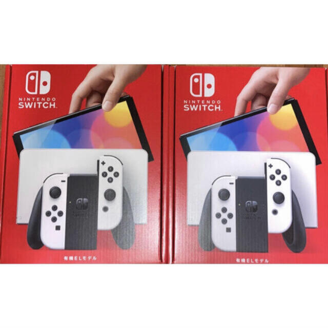 新品・未使用】ニンテンドースイッチ 本体 有機EL ホワイト ２台セット