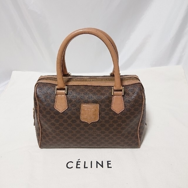 CELINE マカダム柄 ミニハンドバッグ