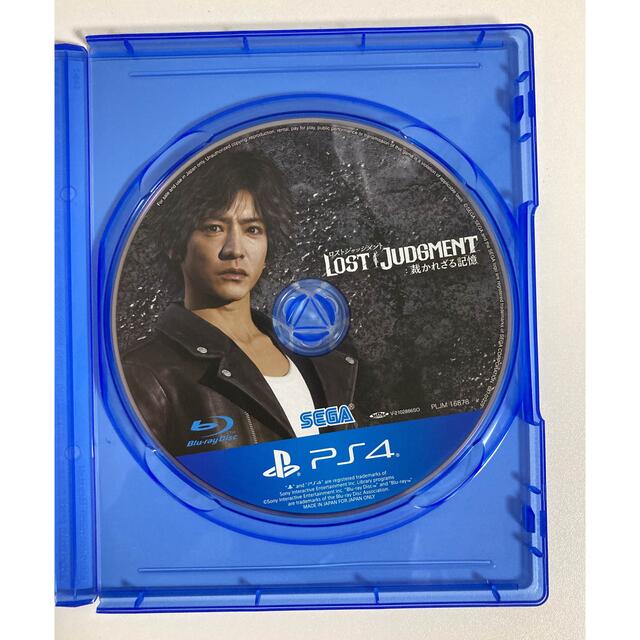 SEGA(セガ)のLOST JUDGMENT：裁かれざる記憶 PS4 エンタメ/ホビーのゲームソフト/ゲーム機本体(家庭用ゲームソフト)の商品写真