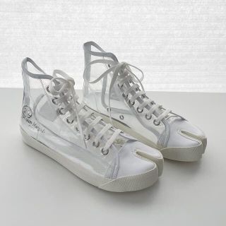 マルタンマルジェラ(Maison Martin Margiela)の【新品】MaisonMargiela クリア タビハイカットスニーカー(スニーカー)