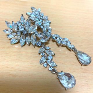 結婚式 イヤリング 花嫁 ウエディング アクセサリー 新品未使用 ビジュー(イヤリング)