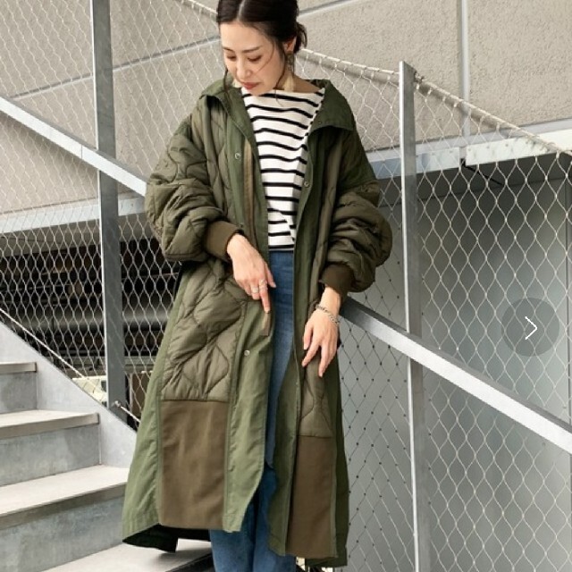 試着のみ etsinta エシンタ 切替マキシボリュームコート ユニセックス