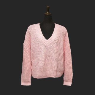 ホリスター(Hollister)の★新品★ホリスター★Vネックセーター (Pink/L)(ニット/セーター)