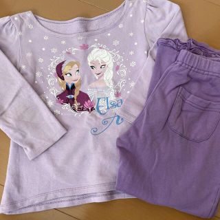 ユニクロ(UNIQLO)の女の子　パジャマ　ユニクロ  アナと雪の女王　S(パジャマ)