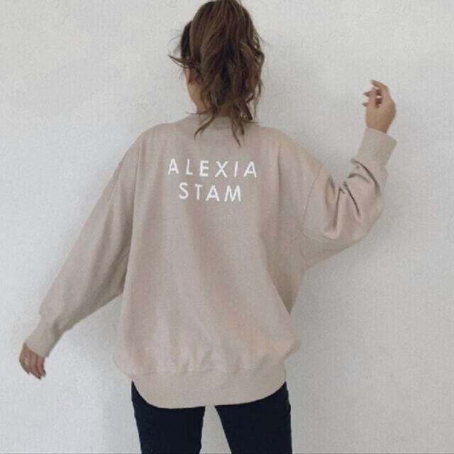 ALEXIASTAM ロゴスウェット スウェット レディース トレーナー bluke