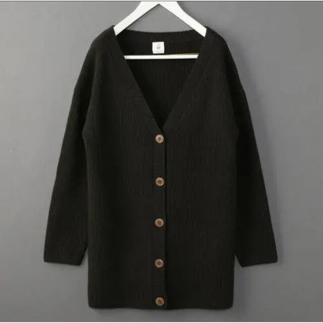 6 ROKU WOOL/CASHMERE V-NECK CARDIGAN - カーディガン