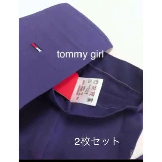 トミーガール(tommy girl)のtommy girl❤︎ kidsパープルレギンス2枚セット 新品(靴下/タイツ)