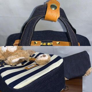 ☆ハンドメイド☆岡山デニム☆トラ猫4wayボストンバッグ