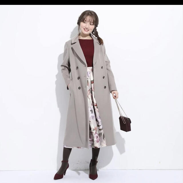 アプ♡バックベルテッドロングコート♡美品