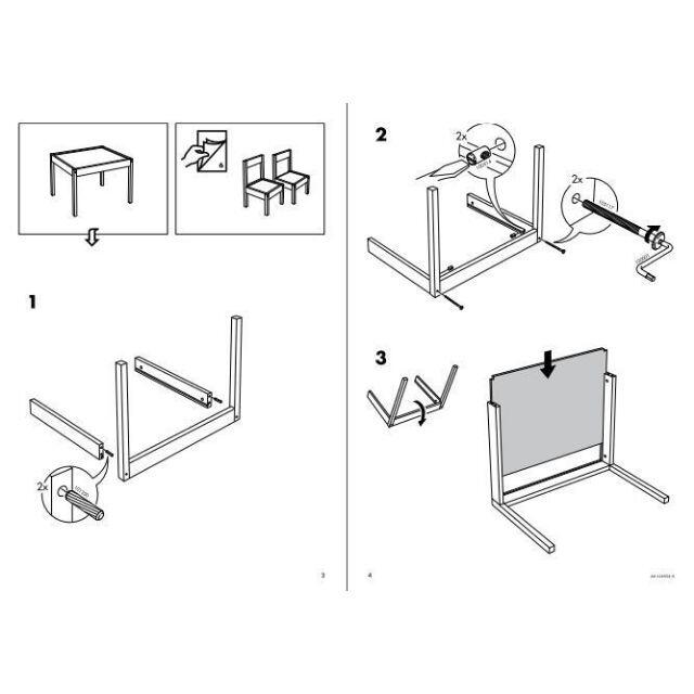 IKEA(イケア)の新品　IKEA LATT レット キッズテーブル チェア2脚 ホワイトパイン材 キッズ/ベビー/マタニティの寝具/家具(その他)の商品写真