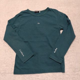 ベベ(BeBe)のBeBe　ベベ　カットソー　長袖Tシャツ　グリーン　緑　シンプル　130(Tシャツ/カットソー)