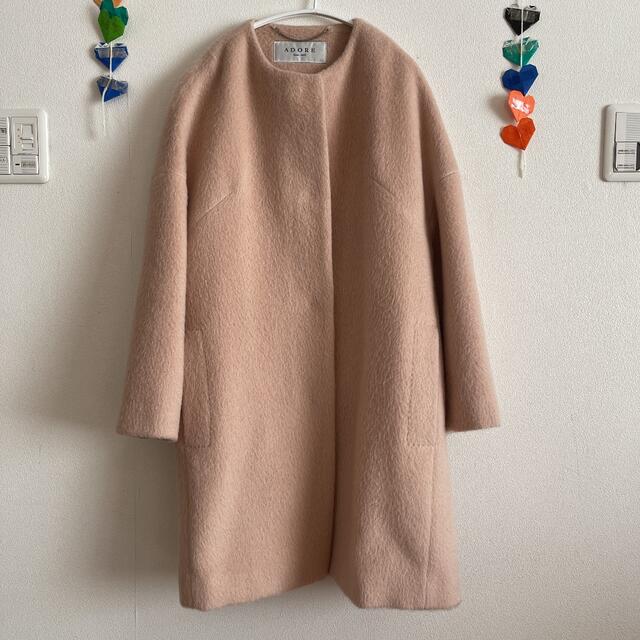 LEONARDレオナールカシミア100% ロングコート キャメル色 サイズXS