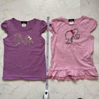 バービー(Barbie)のバービーBarbie Tシャツ2枚セット　サイズ130値下げ即買いNG(Tシャツ/カットソー)