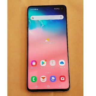 サムスン(SAMSUNG)のGALAXY S10 au SCV41 プリズムホワイト(スマートフォン本体)