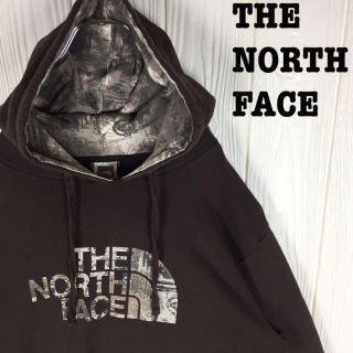 ザノースフェイス(THE NORTH FACE)のザノースフェイス ゆるだぼ スウェットパーカー ワンポイントロゴ 総柄フーディー(パーカー)