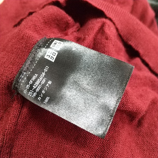 UNIQLO UNIQLO（ユニクロ） エクストラファインメリノVネックセーター（長袖） Mの通販 by れん@｜ユニクロならラクマ